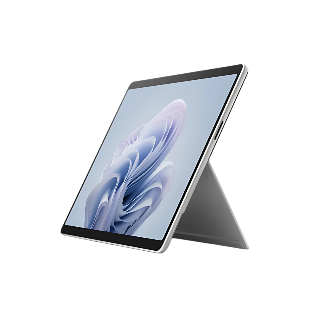 Microsoft Surface Pro 10, tablet mode with kickstand. Microsoft Surface Pro 10, tablet mode with kickstand.